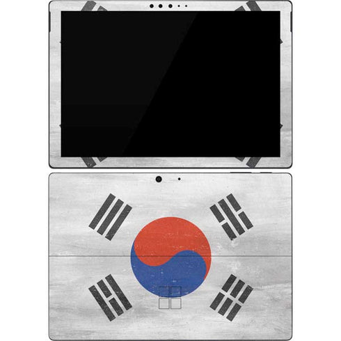 South Korean Flag Distressed Surface Pro 7 Skin