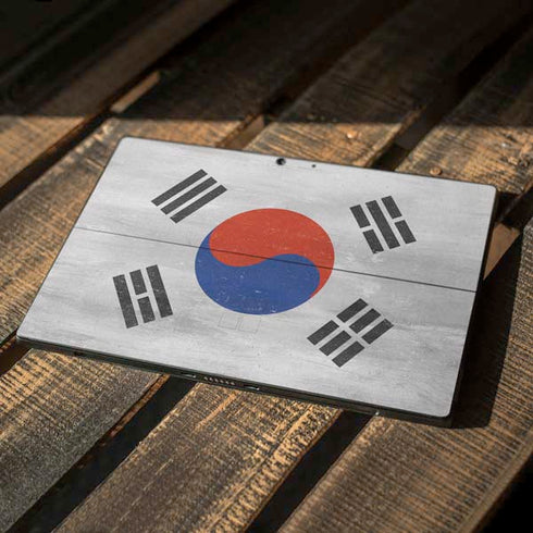 South Korean Flag Distressed Surface Pro 7 Skin