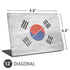 South Korean Flag Distressed Universal Laptop 12in (9.8 x 6.8in) Skin