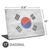 South Korean Flag Distressed Universal Laptop 17in (13.8 x 10in) Skin