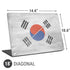 South Korean Flag Distressed Universal Laptop 18in (14.6 x 10.6in) Skin