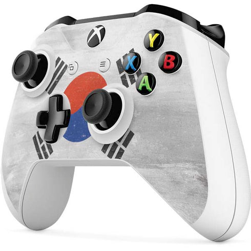 South Korean Flag Distressed Xbox One S Controller Skin