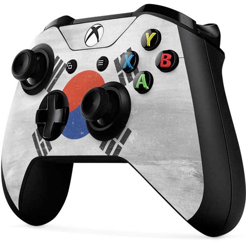 South Korean Flag Distressed Xbox One X Controller Skin
