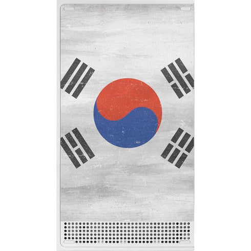 South Korean Flag Distressed Xbox Series S Console Skin