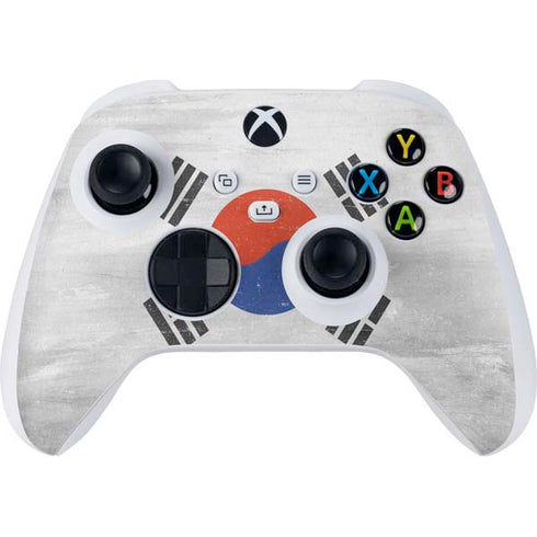 South Korean Flag Distressed Xbox Series S Controller Skin
