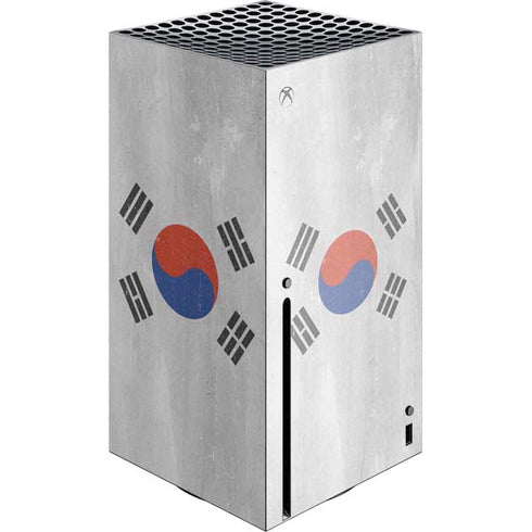 South Korean Flag Distressed Xbox Series X Console Skin