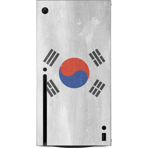 South Korean Flag Distressed Xbox Series X Console Skin