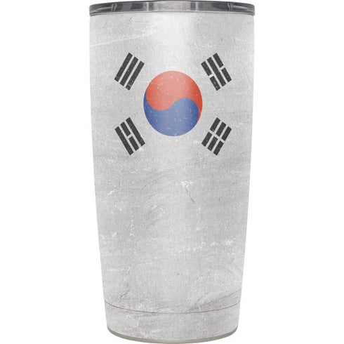 South Korean Flag Distressed Yeti 20oz Tumbler Skin