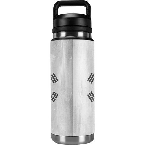 South Korean Flag Distressed YETI Rambler 26oz Bottle Skin