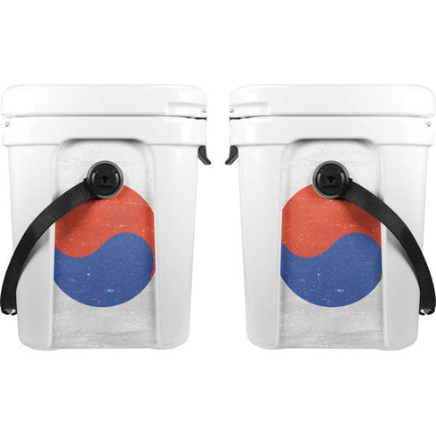 South Korean Flag Distressed YETI Roadie 24 Hard Cooler Skin