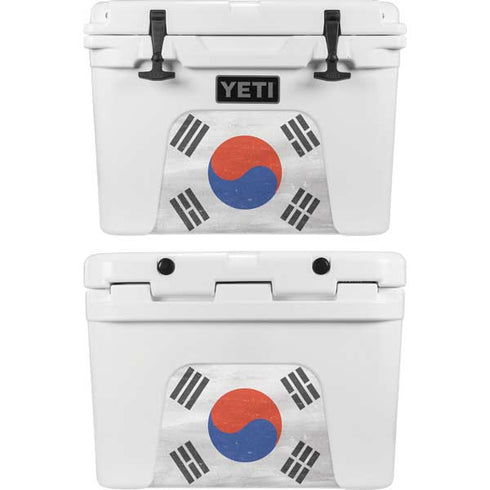 South Korean Flag Distressed YETI Tundra 35 Hard Cooler Skin