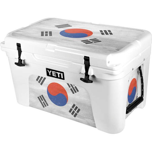 South Korean Flag Distressed YETI Tundra 45 Hard Cooler Skin