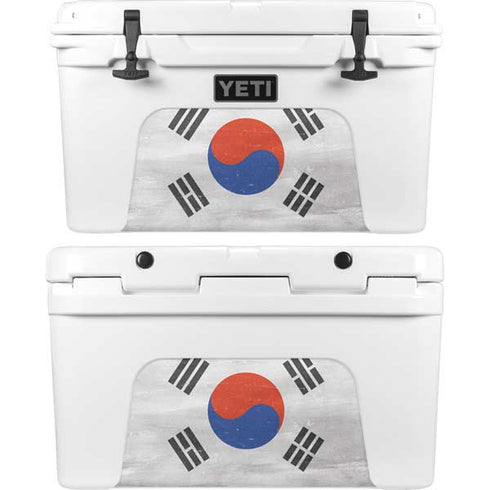 South Korean Flag Distressed YETI Tundra 45 Hard Cooler Skin
