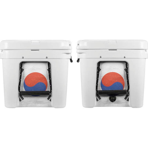 South Korean Flag Distressed YETI Tundra 75 Hard Cooler Skin