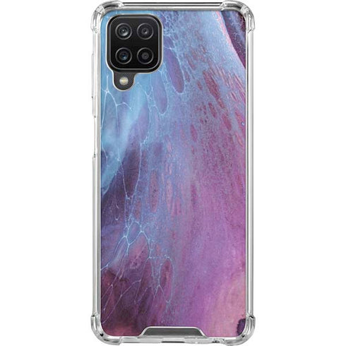 Space Marble Galaxy A12 Clear Case
