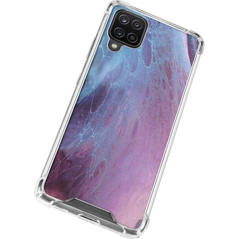 Space Marble Galaxy A12 Clear Case