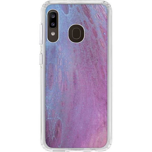 Space Marble Galaxy A20 Clear Case