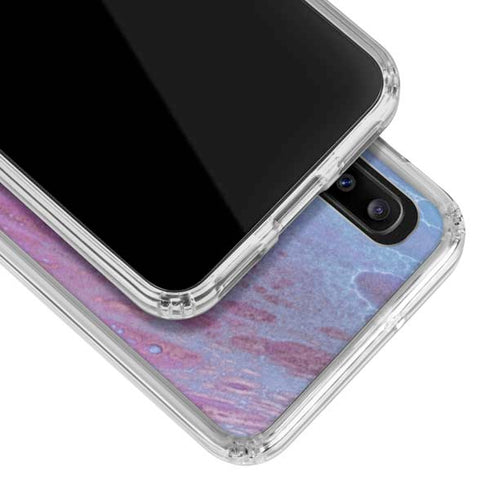 Space Marble Galaxy A20 Clear Case