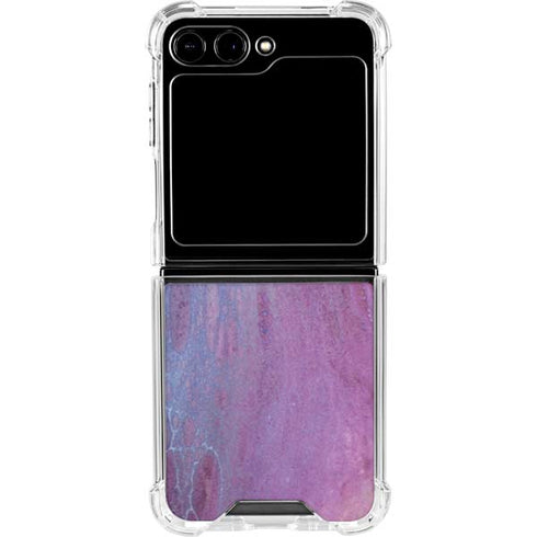 Space Marble Galaxy Z Flip5 5G Clear Case