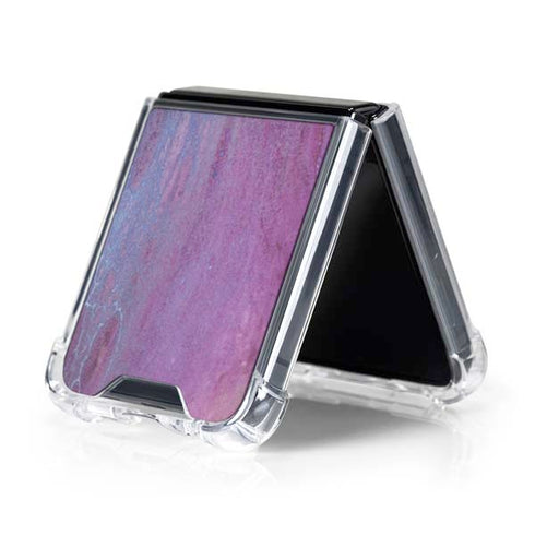 Space Marble Galaxy Z Flip5 5G Clear Case