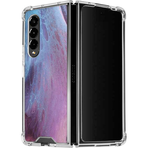Space Marble Galaxy Z Fold4 5G Clear Case