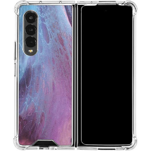 Space Marble Galaxy Z Fold4 5G Clear Case