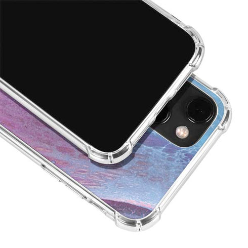 Space Marble iPhone 15 Plus Clear Case