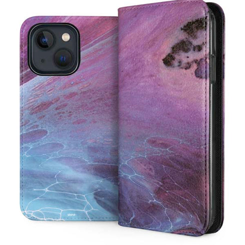 Space Marble iPhone 14 Plus Folio Case