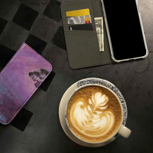 Space Marble iPhone 15 Plus Folio Case