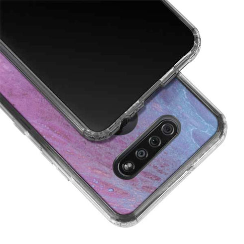Space Marble LG K51/Q51 Clear Case