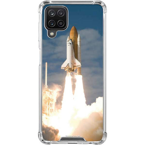 Space Shuttle Atlantis Liftoff Galaxy A12 Clear Case