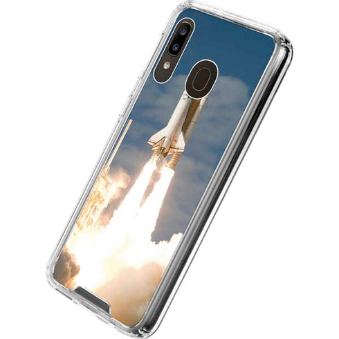 Space Shuttle Atlantis Liftoff Galaxy A30 Clear Case
