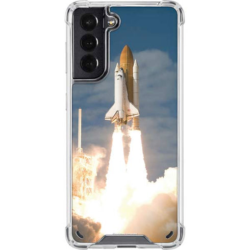 Space Shuttle Atlantis Liftoff Galaxy S21 5G Clear Case
