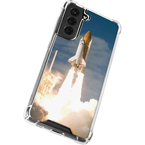 Space Shuttle Atlantis Liftoff Galaxy S21 FE Clear Case