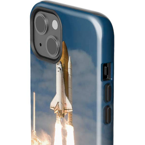 Space Shuttle Atlantis Liftoff iPhone 15 Plus Impact Case