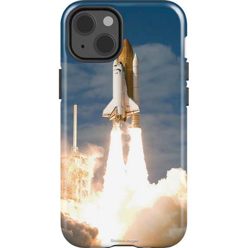 Space Shuttle Atlantis Liftoff iPhone 15 Impact Case