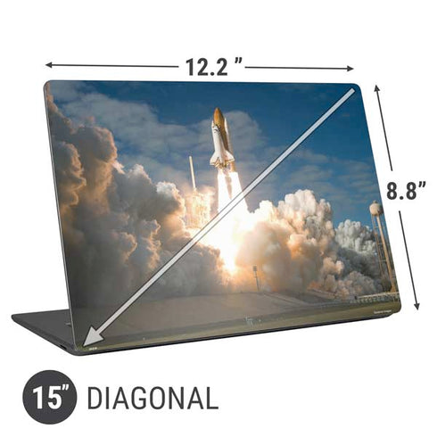Space Shuttle Atlantis Liftoff Universal Laptop 15in (12.2 x 8.8in) Skin