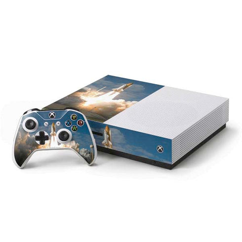 Space Shuttle Atlantis Liftoff Xbox One S Console and Controller Bundle Skin