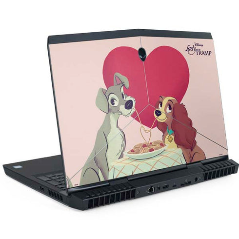 Disney Lady & The Tramp Spaghetti Dinner Dell Alienware Skin
