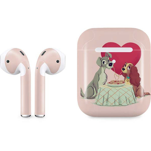 Disney Lady & The Tramp Spaghetti Dinner Apple AirPods 2 Skin