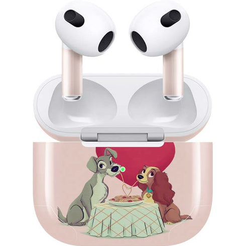 Disney Lady & The Tramp Spaghetti Dinner Apple AirPods (3rd Gen 2021) Skin
