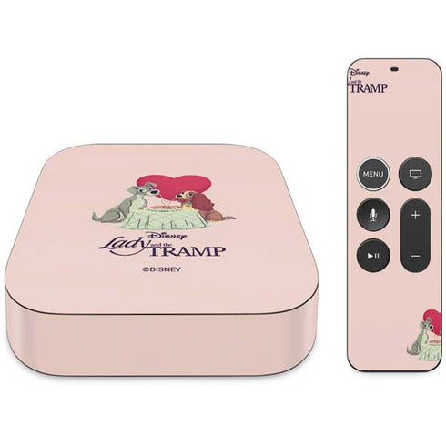 Disney Lady & The Tramp Spaghetti Dinner Apple TV Skin