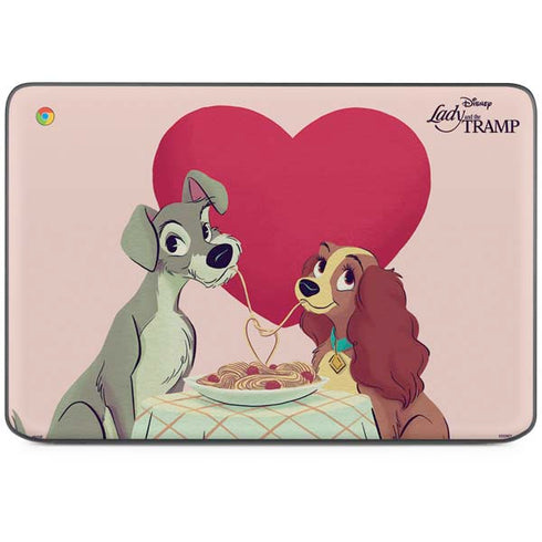 Disney Lady & The Tramp Spaghetti Dinner HP Chromebook Skin