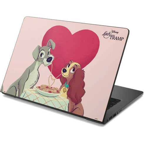 Disney Lady & The Tramp Spaghetti Dinner Dell Chromebook Skin