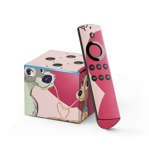 Disney Lady & The Tramp Spaghetti Dinner Fire TV Cube Skin