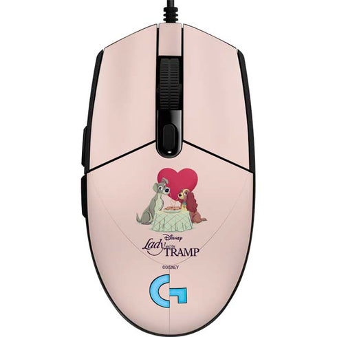 Disney Lady & The Tramp Spaghetti Dinner G203 Prodigy RGB Wired Gaming Mouse Skin