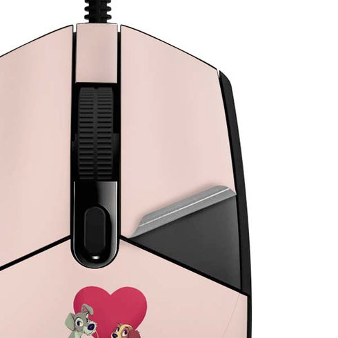 Disney Lady & The Tramp Spaghetti Dinner G203 Prodigy RGB Wired Gaming Mouse Skin
