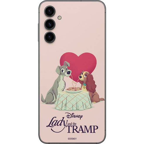 Disney Lady & The Tramp Spaghetti Dinner Galaxy A14 5G Skin