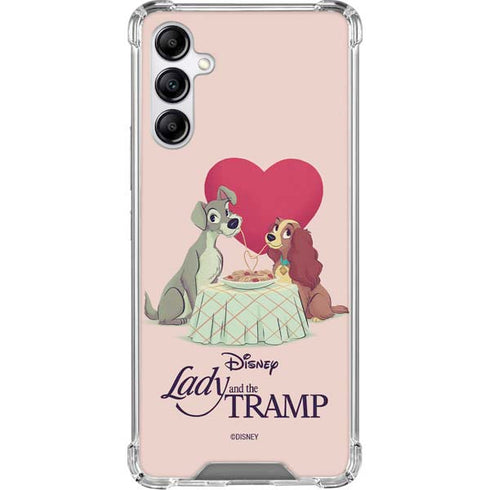 Disney Lady & The Tramp Spaghetti Dinner Galaxy A15 5G Clear Case
