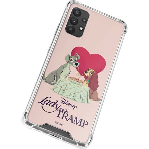 Disney Lady & The Tramp Spaghetti Dinner Galaxy A32 5G Clear Case
